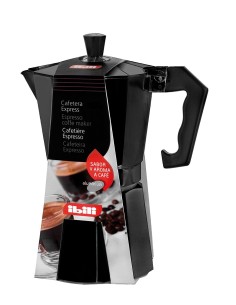 Cafetera Express Aluminio Bahia Black de Ibili