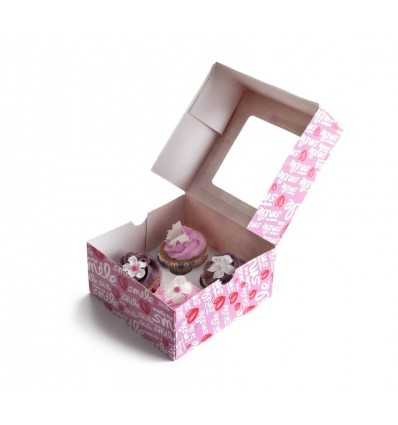 Caja Para 4 Cupcakes de Ibili