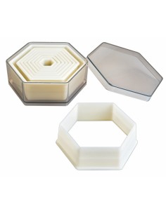 Corta Masas Hexagono Liso (9 PC) de Ibili