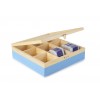 Caja De Te 9 Compartimentos Azul de Ibili