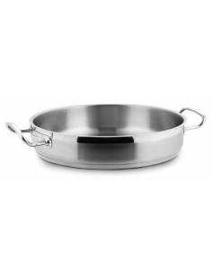 Lacor 25440 Paellera con Asas de Silicona, Recubrimiento Antiadherente,  Apta para Inducción, Ecológica, Sin PFOA, Aluminio Fundido, 40cm, Negro :  : Hogar y cocina