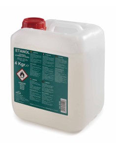 Cubo de gel combustible etanol 4 kg. de Lacor