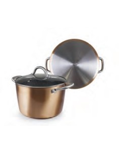 Olla con tapa natura copper de ibili