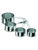 Juego de 4 medidas cazos inoxidable 1810 de Lacor