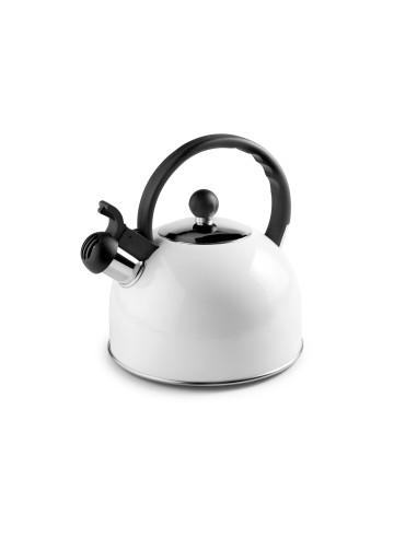 Cafetera silbante inox blanca de Ibili