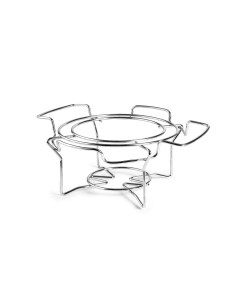 Soporte inox con asas para plato hierro fundido de Ibili