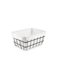 Cesta rectangular para pan/frutas/verduras 20x16x10 cm de Ibili