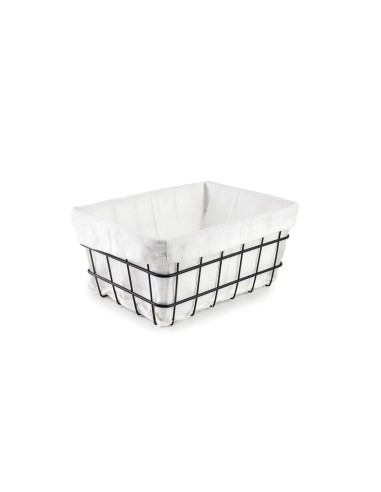 Cesta rectangular para pan/frutas/verduras 20x16x10 cm de Ibili