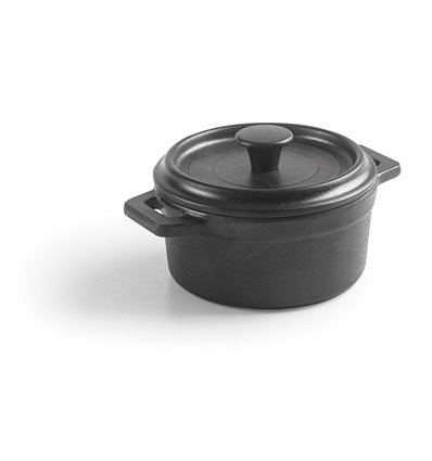 Mini-cocotte black de melamina con tapa de Lacor