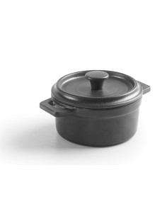 Mini-cocotte Grey de melamina con tapa de Lacor