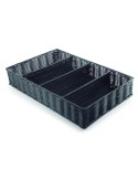 Cubertero 4 Compartimentos Rattan PP De Lacor