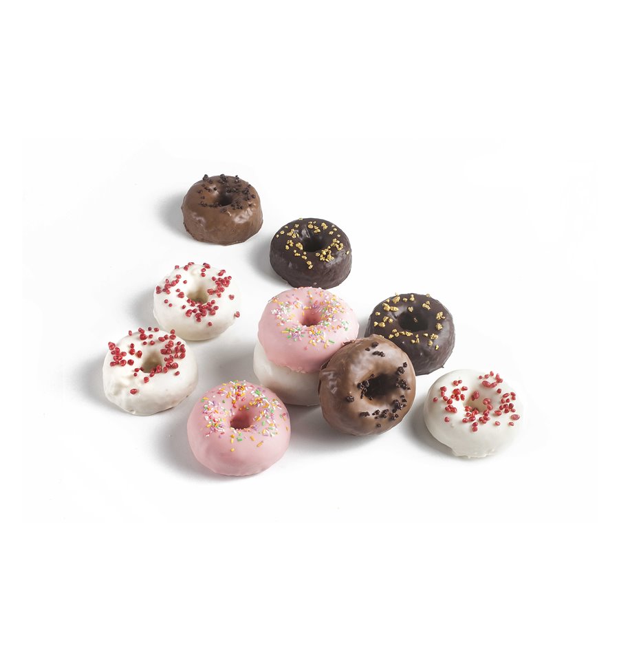 Molde Silicona Mini Donas Donuts X18 Repostería