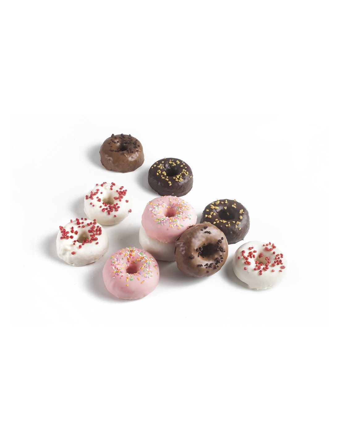 Molde Silicona Mini Donas Donuts X18 Repostería