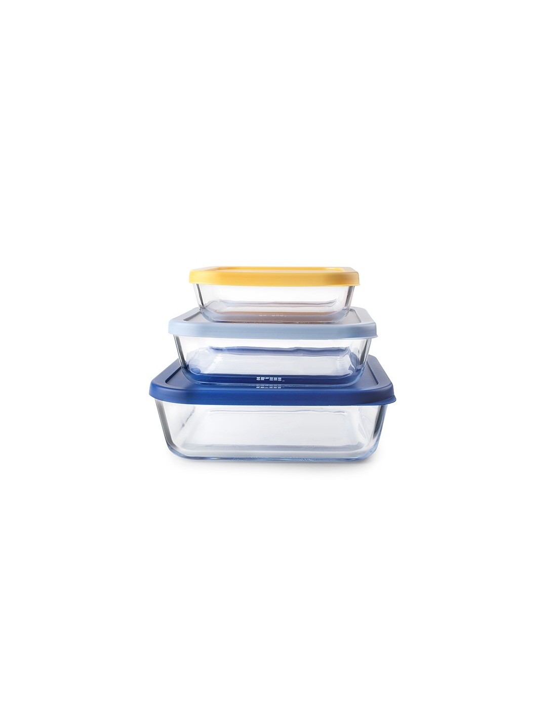 SET 3 TUPPER PLASTICO CUADRADO URBAN LIVING