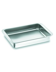 Comprar bandeja para el horno, rustidera de aluminio de Lacor tamaño 40x30  cm asas abatibles