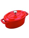 Cacerola oval aluminio fundido con tapa mini de Lacor