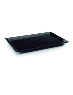 Bandeja rectangular Black melamina serie Classic de Lacor